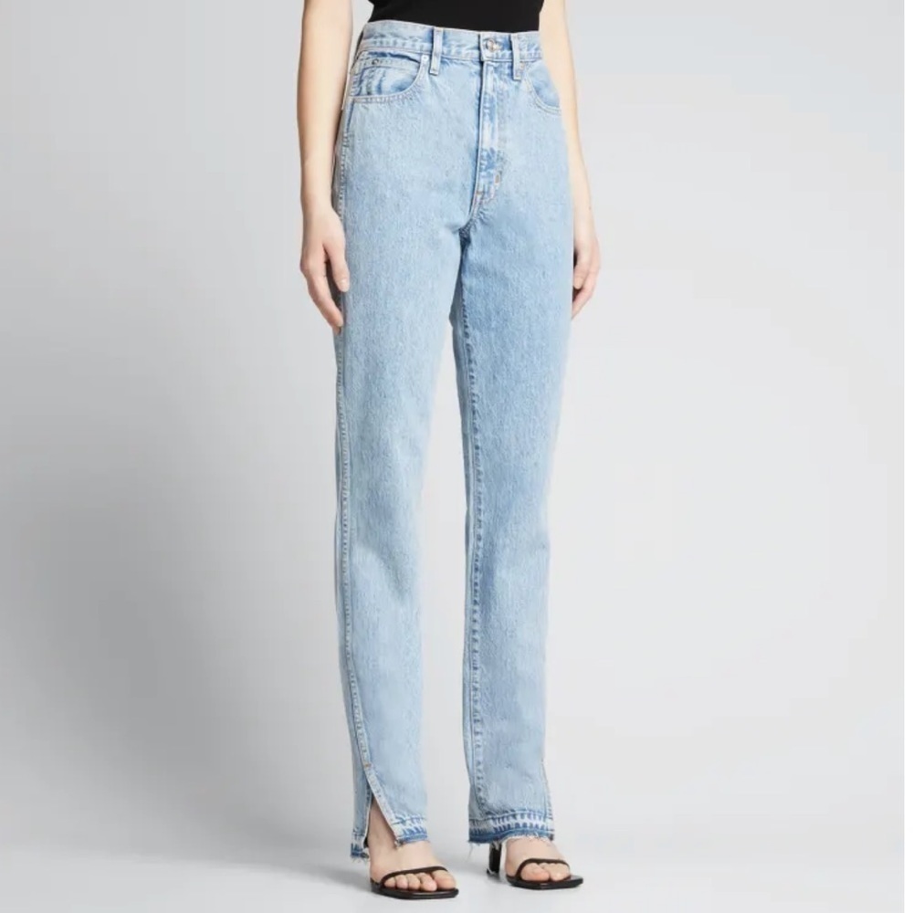 SLVRLAKE. NWOT Sierra Twisted Slim Straight Jeans w/ Splits Size 29